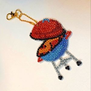 Blingy Barbque Grill Keychain